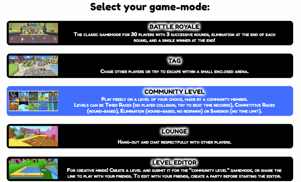 lolbeans game modes